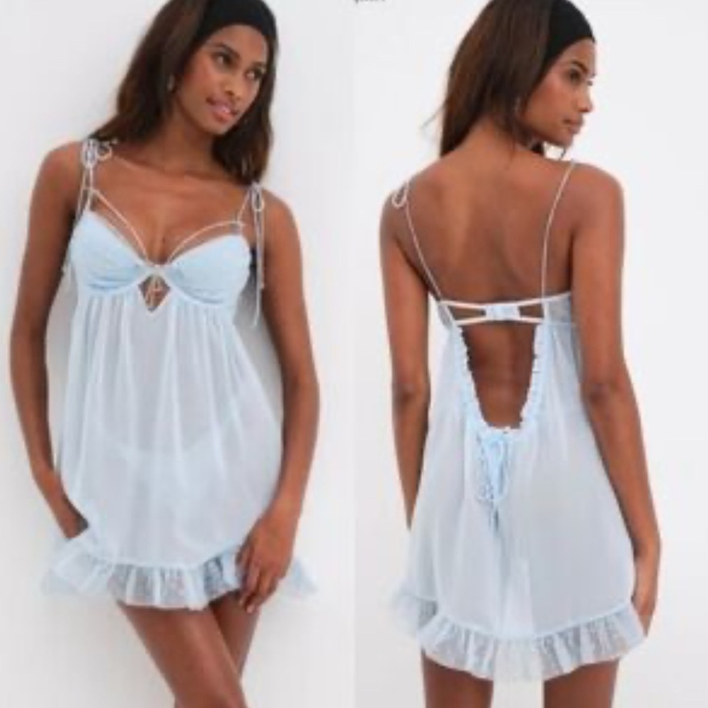 For Love and Lemons blue slip - NWT
